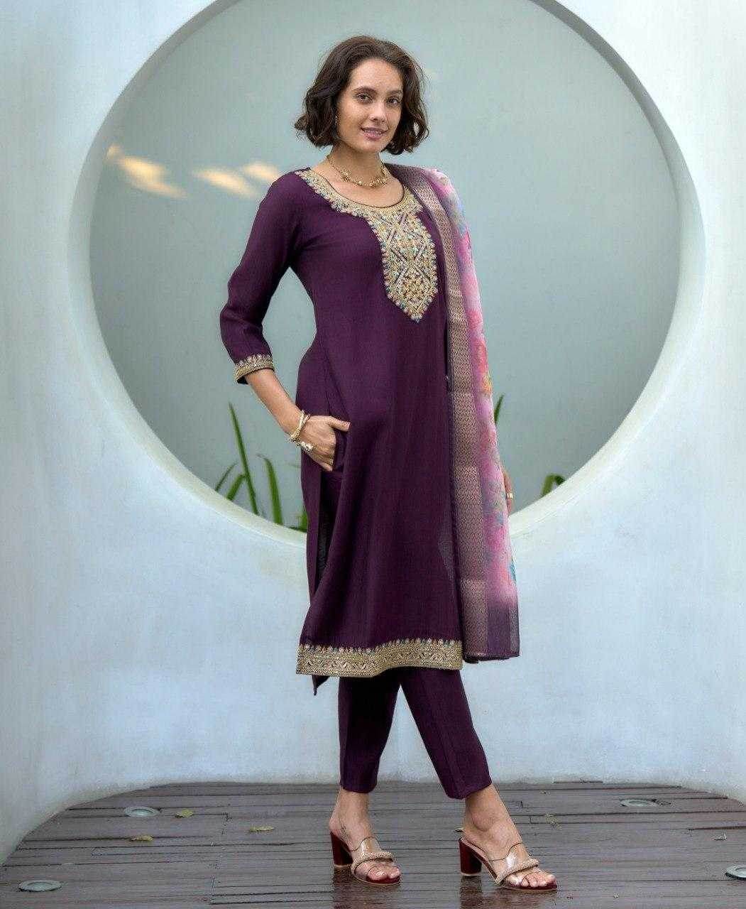 Silk Casual Ethnic Kurti - MYLUXURY LANE ENTERPRISE
